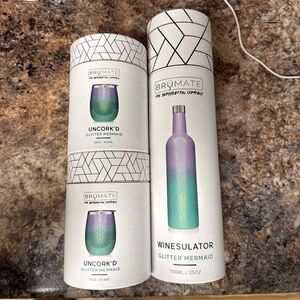 Brumate winesulator and two wine cups